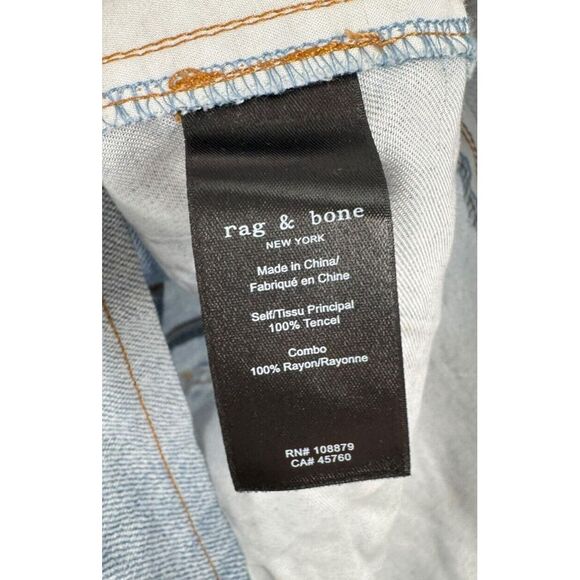 rag & bone Light Blue Denim Mini Dress - Picture 6 of 9